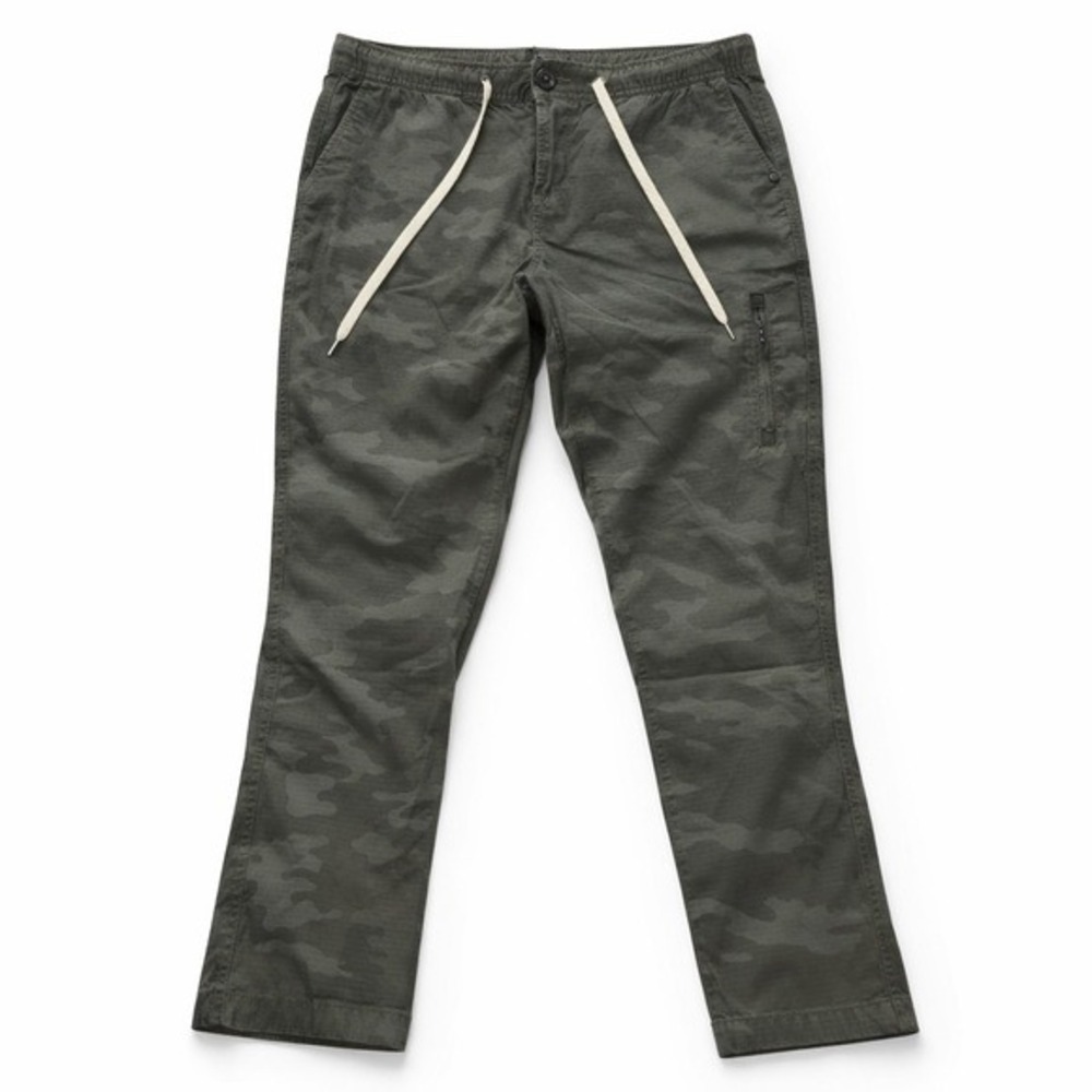 Vuori Men's Camo Ripstop Climber Pants Bottoms Drawstring Elasric Waist Zippe z0 - Picture 2 of 9
